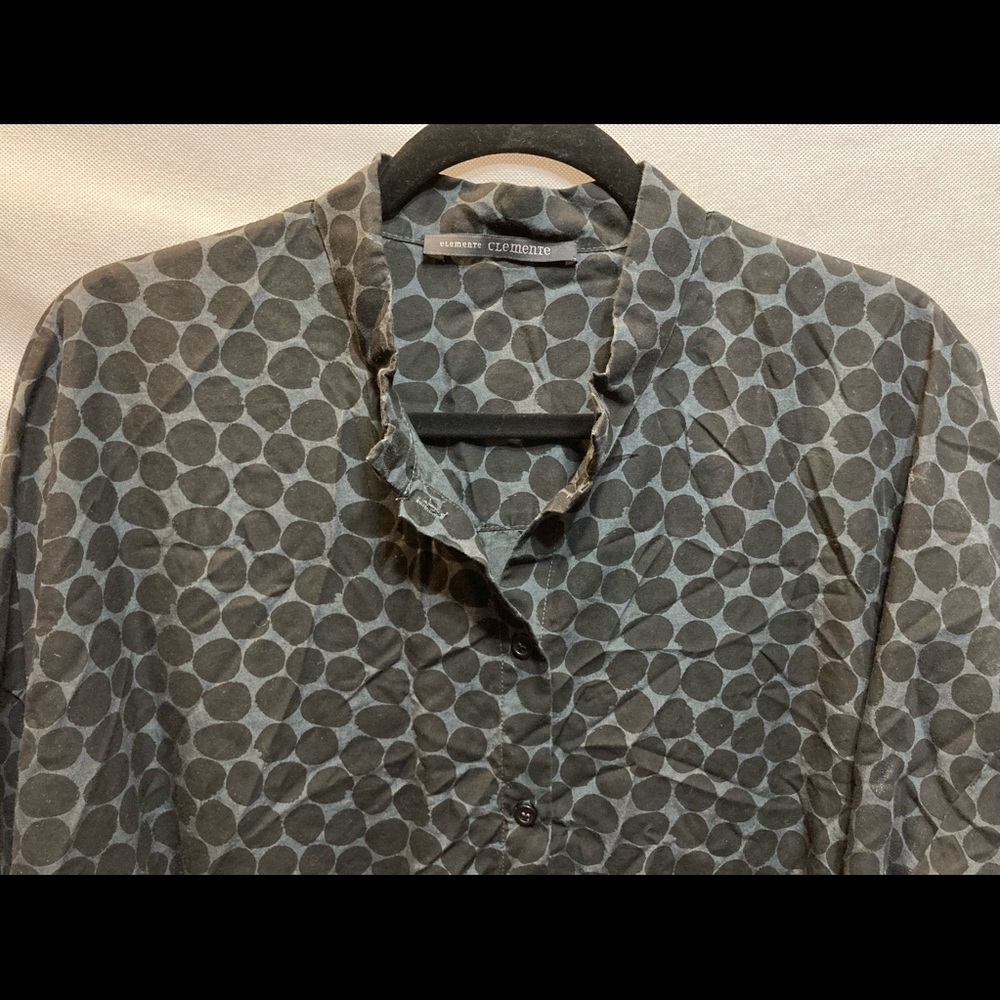 Elemente Clemente Button Down Circle Dotted Shirt… - image 2